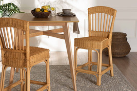 Kalien Natural Rattan Counter Stool - $4,801.26 MXN