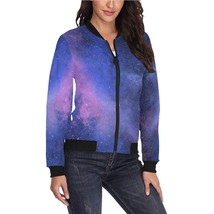 Space Galaxy Universe Sky Women&#39;s Bomber Jacket - $61.00