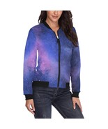 Space Galaxy Universe Sky Women&#39;s Bomber Jacket - $82.85 CAD