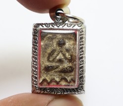 Pidta Lp Suk Blessed 1897 Close Eye Buddha Thai Sook Lucky Amulet Small Pendant - £240.61 GBP