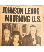 JFK Kennedy Assassination 1963 Antique Newspaper Lyndon Johnson NY LGBin3 - €34,36 EUR