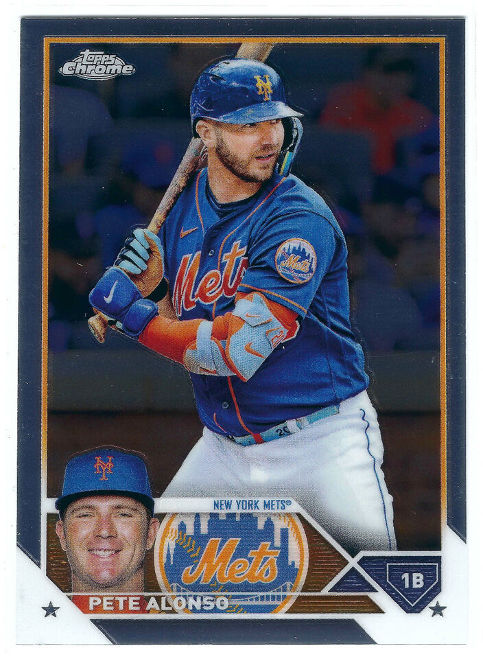 Primary image for 2023 Topps Chrome #75 Pete Alonso New York Mets