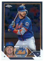 2023 Topps Chrome #75 Pete Alonso New York Mets - £1.16 GBP