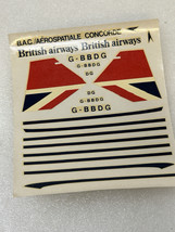 Sheet Model Decals for Airfix Concorde Sky King Airliner British Air 1/1... - $9.85