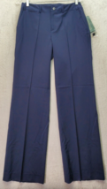 Lauren Ralph Lauren Sanderson Pants Women&#39;s Size 6 Navy Wool Flat Front Pockets - £29.17 GBP