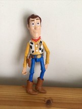 Toy Story 4 Posable Woody 9&quot; Action Figure Disney Pixar Mattel 2017 No Hat - £9.82 GBP