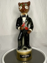 Vintage 1970 Ezra Brooks Heritage China Katz Decanter Cat in Tuxedo 24K ... - $611.39 MXN