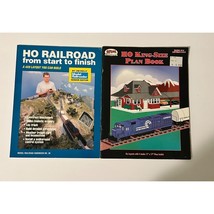 Lot of 2 Model Railroad Train Books Track Layout HO Railroad Start to Finish - £11.19 GBP