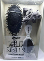 Conair Wild Styles Detangle & Go Brushes and Scrunchie, Set of 3 New In Box - $14.80