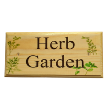 Personalised Herb Garden Sign, Vegetable Patch Sign Herb Signs Herb Plant Marker - £10.90 GBP