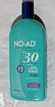 NO-AD Sunscreen SPF 30 Kids Sunblock Lotion Waterproof PABA-Free 16 fl. oz. - £23.48 GBP