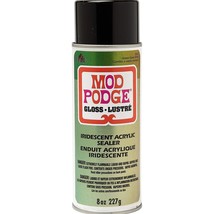 Mod Podge Iridescent Acrylic Spray Sealer, 8 oz, Green Gold - $35.99
