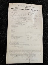 1900 Antique West Chester Pa Opera House Contract huntley-jackson Stock Co. - £37.50 GBP