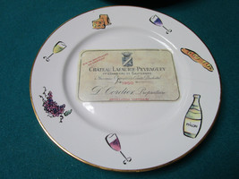 Rosanna Chateau Haul-Bages &amp; Lafaurie-Peyraguey  7 SALAD Plates 7&quot;, Italy   - £138.48 GBP