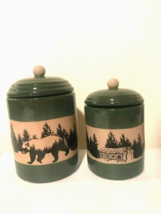 Lodge Canisters with lids - 2 - £30.20 GBP