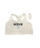 NWT $30 Nike Bra Women&#39;s 1X White Dri-Fit Sports Support DN4221 100 1X - $437.67 MXN