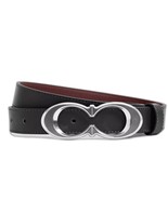 Coach Women’s 25mm Black Leather Belt w/ Silver Double C Buckle – Size S - €68,46 EUR