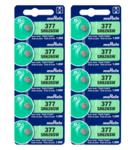 Murata 377 (SR626SW) Silver Oxide Watch Battery (10 Count)-Replaces Sony... - $6.21