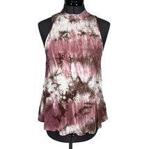 Ginger G Women&#39;s Sleeveless Top Batik-Print Keyhole-Back Size S - $276.80 MXN