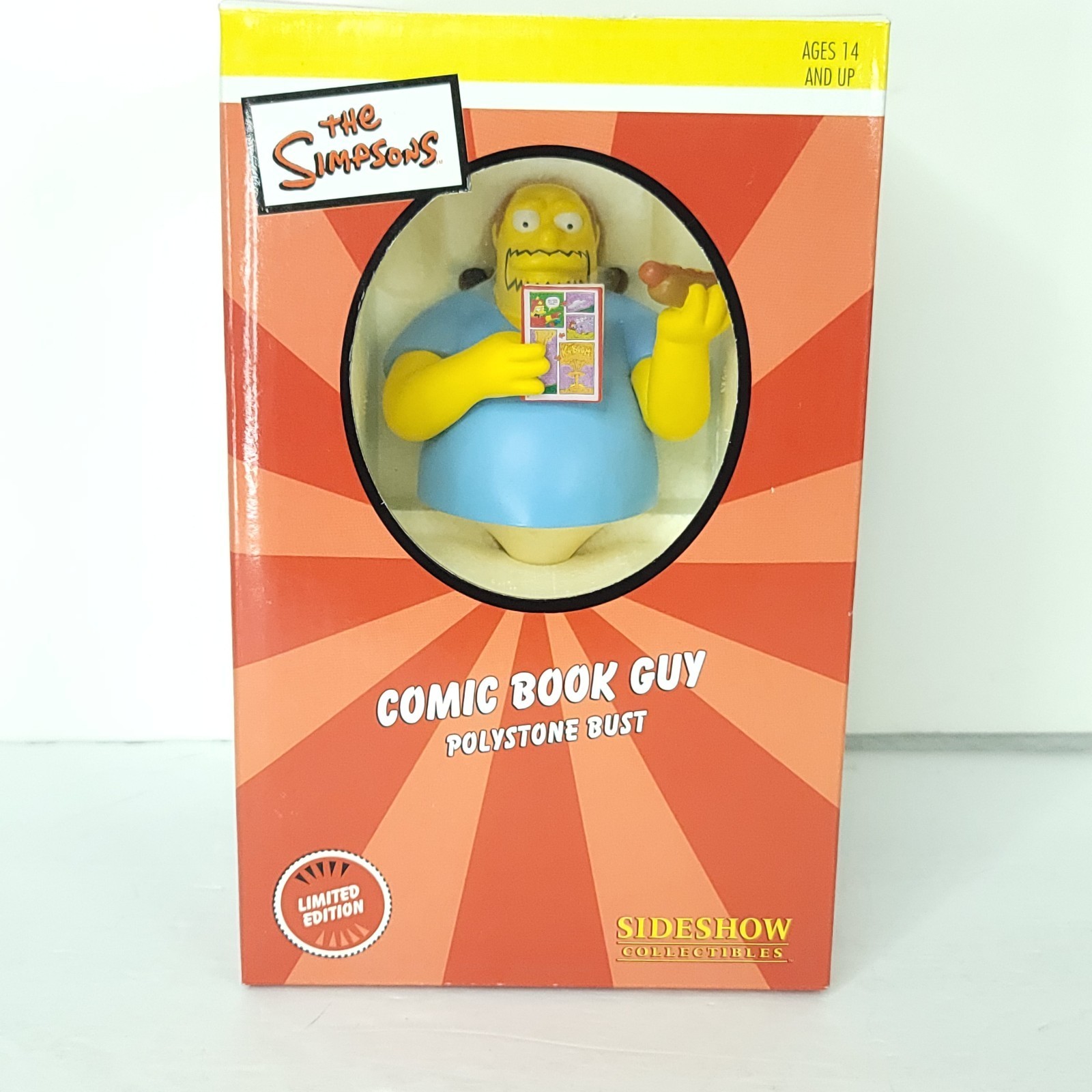 The Simpsons Comic Book Guy Bust 2003 Sideshow #0631/3000 NEW Sealed - $98.99