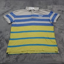 GAP Shirt Mens M Multicolor Stripes Short Sleeve Button Up Casual Collared Top - £14.14 GBP