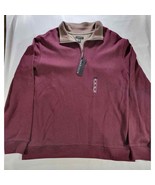 Van Heusen Men&#39;s Size XL Pullover Sweater Quarter Zip Flex Cotton Blend ... - $44.61 CAD