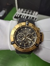 Invicta subaqua noma III black/gold quartz watch/silicone/plastic strap ... - $399.90