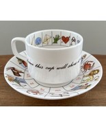 Taltos Fortune Telling Teacup &amp; Saucer Royal Kendal English Bone China - £52.57 GBP