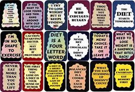 18 Diet And Exercise Sayings 3&quot; x 4&quot; Refrigerator Humorous Magnets. Food, Eating - £43.16 GBP