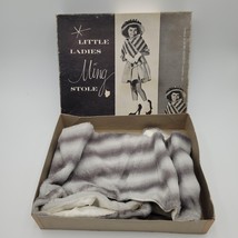 New Vintage MCM Tween Black &amp; Gray Little Ladies Ming Stole Girls Dress ... - £23.45 GBP