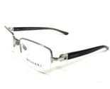 Bvlgari Eyeglasses Frames 188 102 Black Silver Square Half Rim 53-19-135 - $177.43