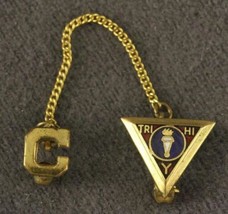 Vintage Fraternal Jewelry Christiansburg VA Tie Tack Lapel Pin YMCA TRI ... - £16.73 GBP