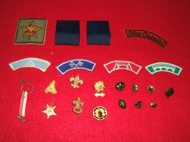 Group of Boy Scout Various Pins; Patches; Key Chain; Wolf; Set of 23 Items - £15.79 GBP