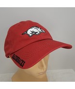 Genuine Arkansas Razorbacks Red Football Team Hat Cotton Baseball Trucke... - €7,17 EUR