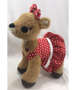 Build A Bear Rudolph The Red Nosed Reindeer Clarice Plush BAB 15” Dress ... - £15.25 GBP