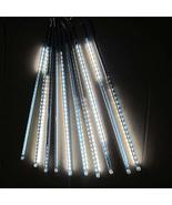 Solar Power Outdoor String Lights 50cm Meteor Shower Rain LED Lights 10 ... - £35.02 GBP