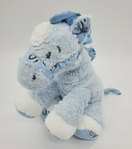 11&quot; Aurora Baby Blue Horse Pony Paisley Bandana Plush Stuffed Lovey Toy  B305 - £14.93 GBP