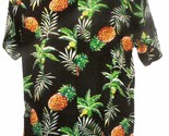 Terrapin Trading Fair Trade Black Pineapple Tropical Fruit Shirt with Co... - $16.73