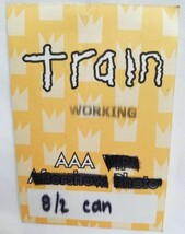 TRAIN - WORKING ORIGINAL CONCERT TOUR CLOTH BACKSTAGE PASS ***LAST ONE*** - $13.97 CAD