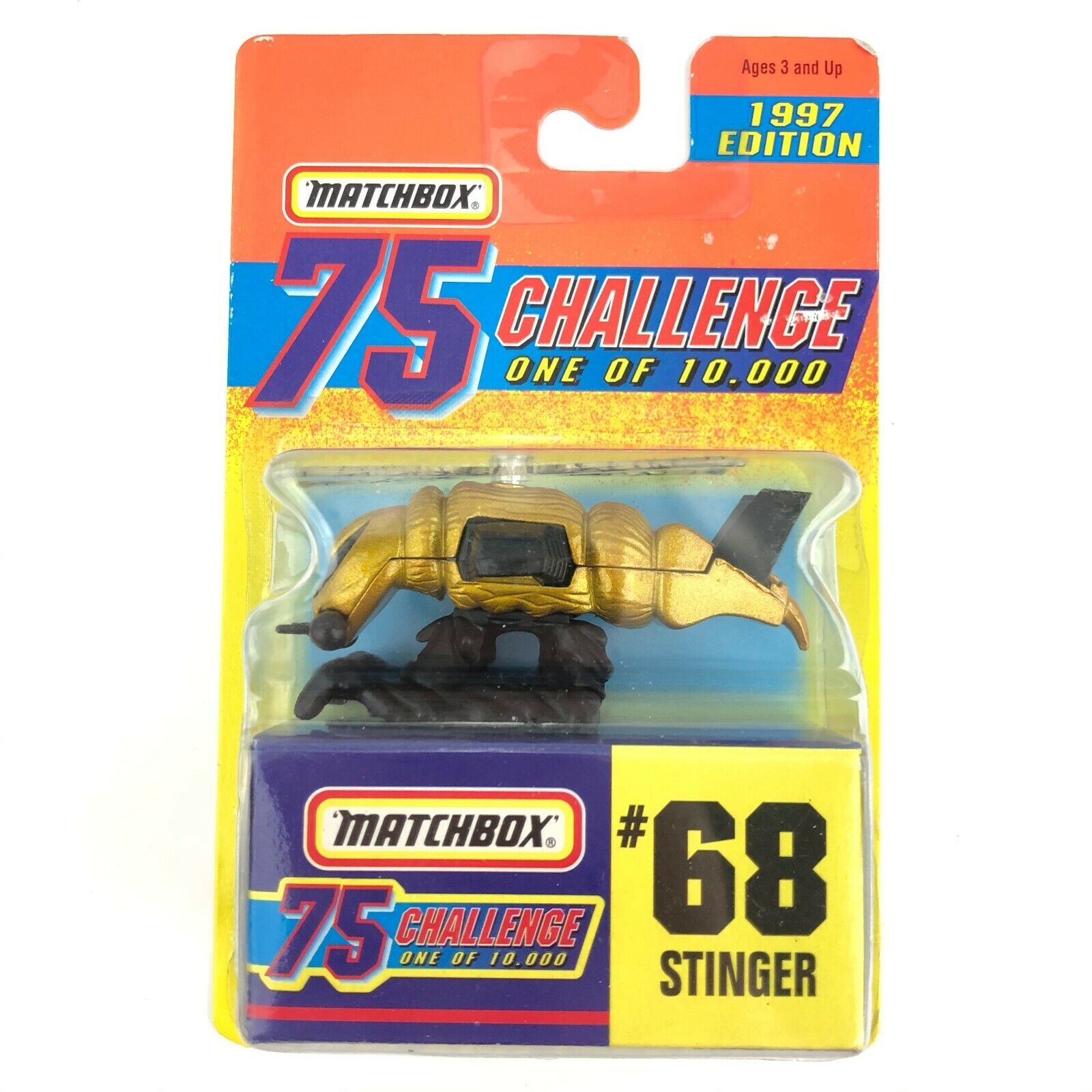 Matchbox 75 Challenge Stinger Bee Helicopter Gold Diecast 1/64 Limited 1/10000 - £8.14 GBP