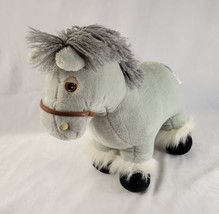 Vintage Cabbage Patch Kids 1984 Gray Show Pony Horse Plush 15&quot; Tall - $16.73