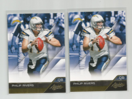 Two (2) Philip Rivers (San Diego) 2011 Panini Absolute Football Cards #82 - £2.40 GBP