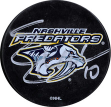 Martin Erat signed Nashville Predators Logo Hockey Puck #10- JSA #RR76690 - £31.42 GBP