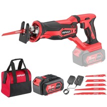 Cordless Reciprocating Saw, 4.0Ah 20V Max Battery Power Saw, Electric Re... - £109.44 GBP