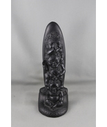 Coco Joes Tiki Statue - Menehume Totem Pole with Surfboard - Made with Lave - $59.00