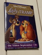 Disney Lady And The Tramp Vintage Movie Promotional Pinback Button Rare - £7.94 GBP