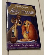 DISNEY LADY AND THE TRAMP VINTAGE MOVIE PROMOTIONAL PINBACK BUTTON RARE - $13.69 CAD
