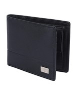LEATHER Dark Brown Leather Men&#39;s RFID Wallet (Black) - £31.00 GBP