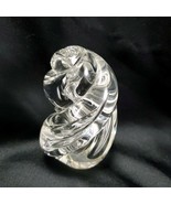 Karg Clear Twist Paperweight 3.5x2.25 Seashell Spiral Conical Freeform S... - £60.97 GBP