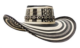 Colombian Hat Sombrero Sinuano Arrow Cane Caña Flecha Vueltiao Made by Artisans - £57.72 GBP